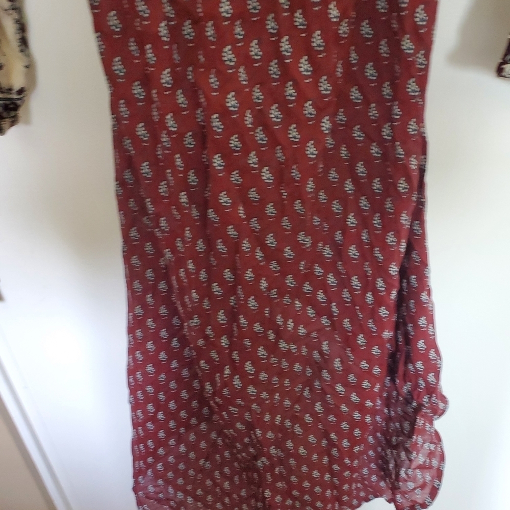 Bohemian Red Maxi Dress - Picture 6 of 7